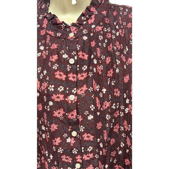Trovata Bird of Paridis Hadleigh Blouse in Plum Blossom NWT Size Large - Picture 8 of 13